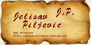 Jelisav Piljević vizit kartica